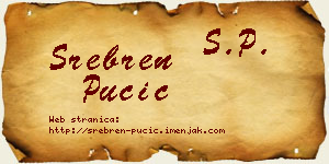 Srebren Pučić vizit kartica